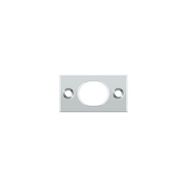 SP6FBU26 Strike Plate For 6 Flush Bolt Polished Chrome, 10PK